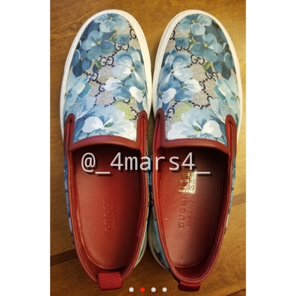 Gucci blue blooms sneakers